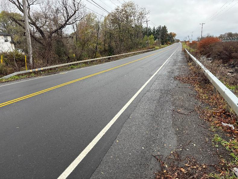 General photo of roadway looking west